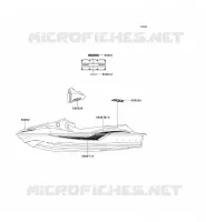 STICKER pour Kawasaki JET SKI 900 STX 2006