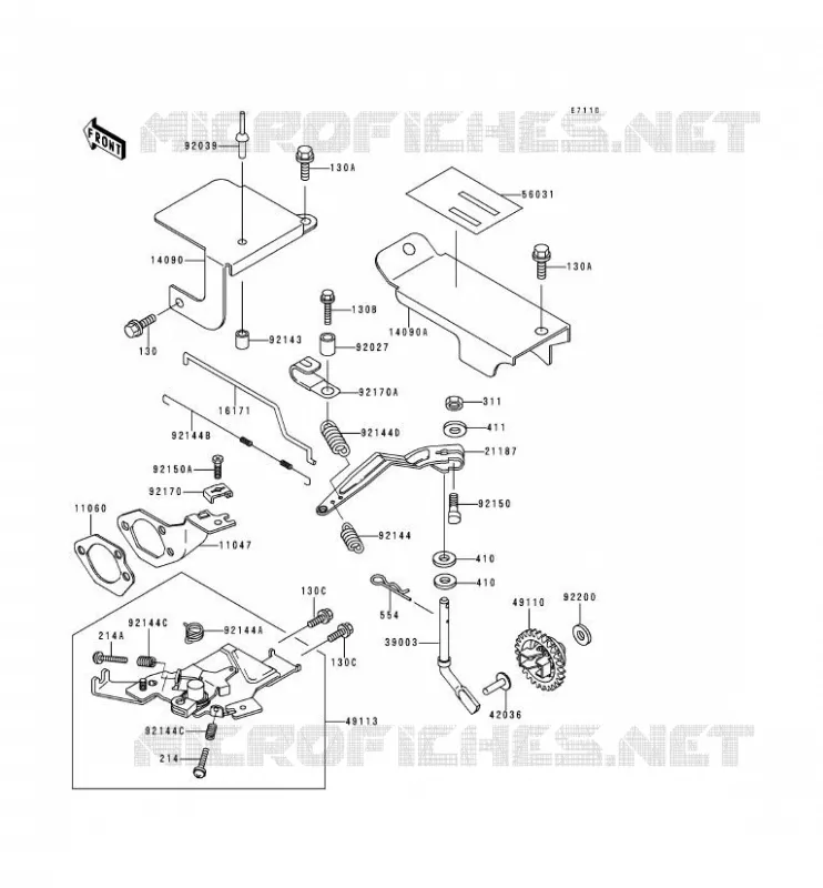 CONTROLE Kawasaki SSV 300 no_year MULE 500  KAF300-A1