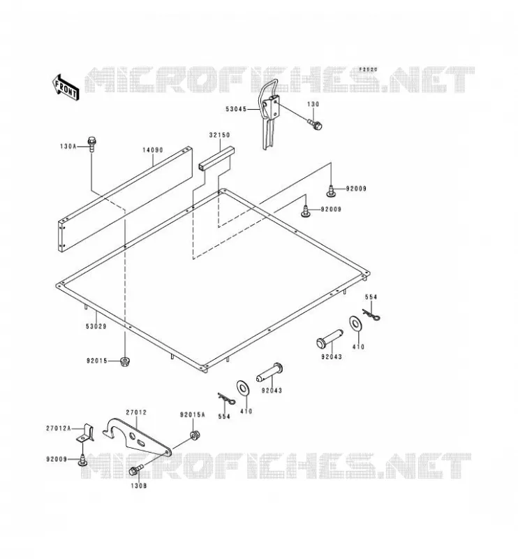 SUPPORT Kawasaki SSV 300 no_year MULE 500  KAF300-A1