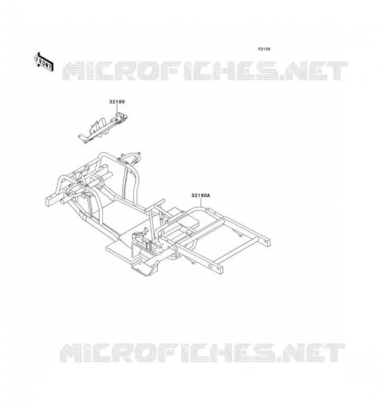 CH&Acirc;SSIS Kawasaki SSV 300 no_year MULE 500  KAF300-B1