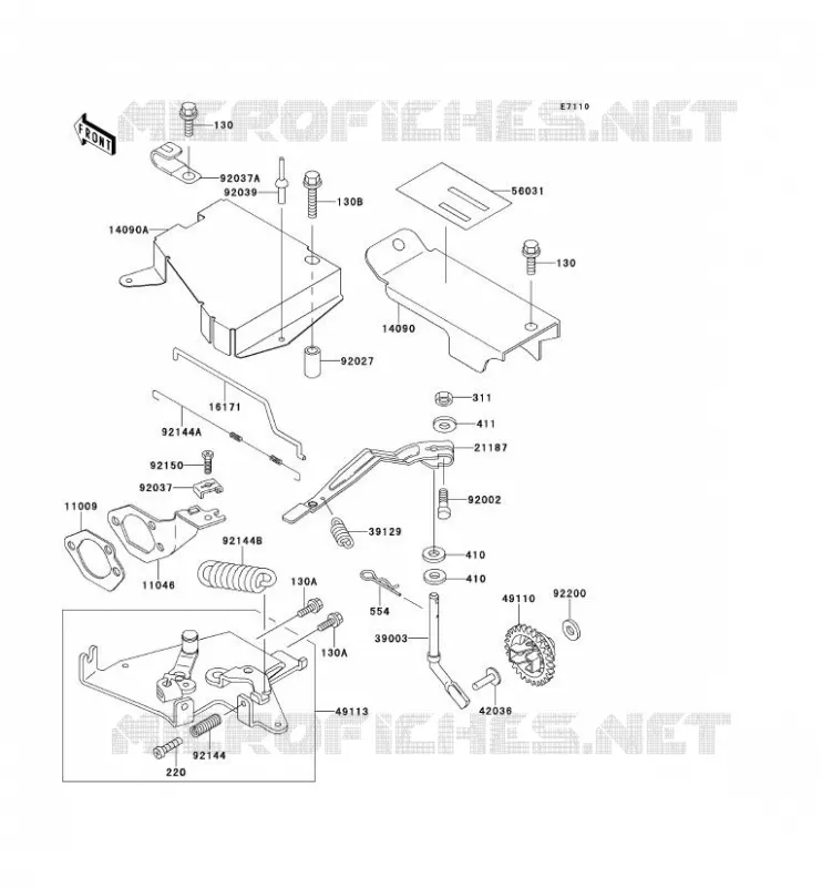 CONTROLE Kawasaki SSV 300 no_year MULE 500  KAF300-B2
