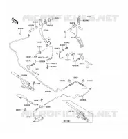 PEDALE DE FREIN/LEVIER ACCELERATEUR pour Kawasaki MULE 550 no_year