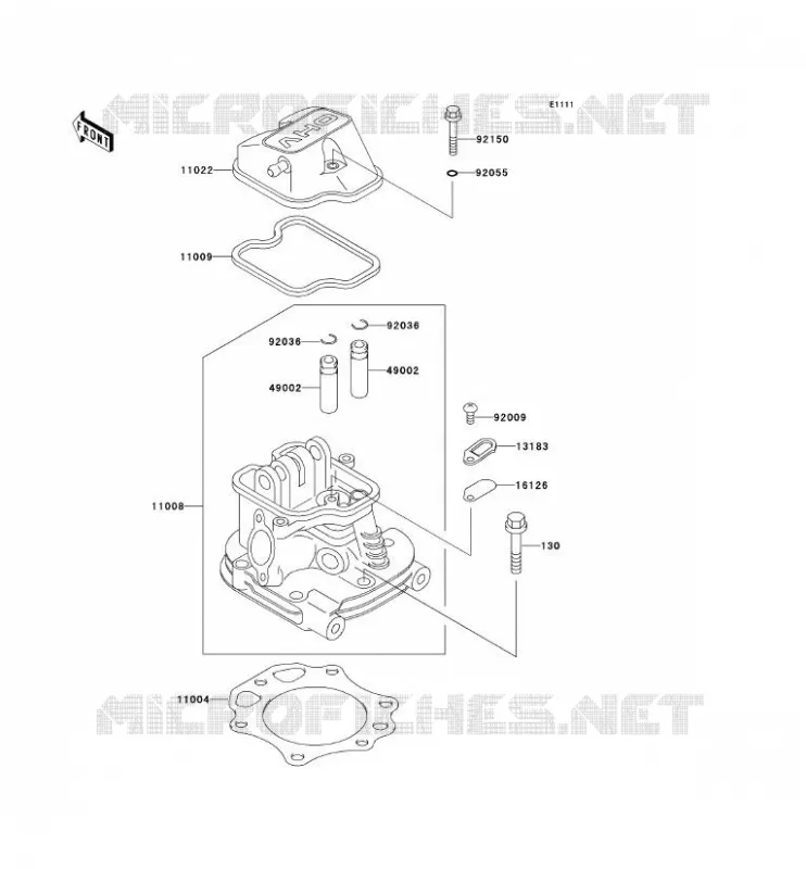 CULASSE Kawasaki SSV 300 no_year MULE 550  KAF300-C2