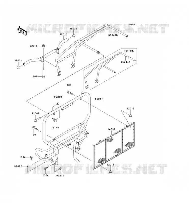 PROTECTION(S) Kawasaki SSV 300 1999 MULE 550  KAF300-C3