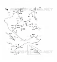 PEDALE DE FREIN/LEVIER ACCELERATEUR pour Kawasaki MULE 550 no_year