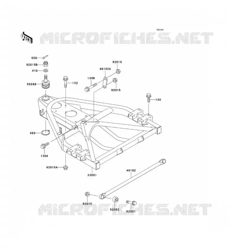 BRAS OSCILLANT Kawasaki SSV 300 no_year MULE 550  KAF300-C3