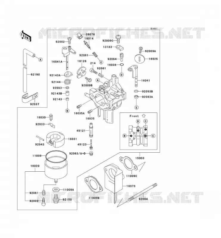 CARBURATEUR Kawasaki SSV 300 no_year MULE 550  KAF300-C4
