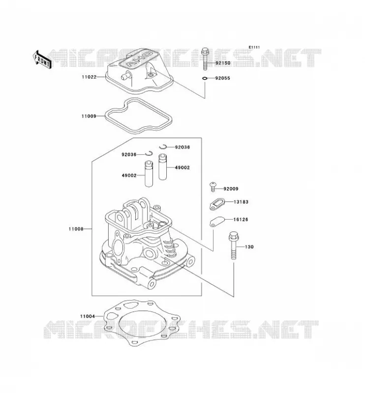 CULASSE Kawasaki SSV 300 no_year MULE 550  KAF300-C4