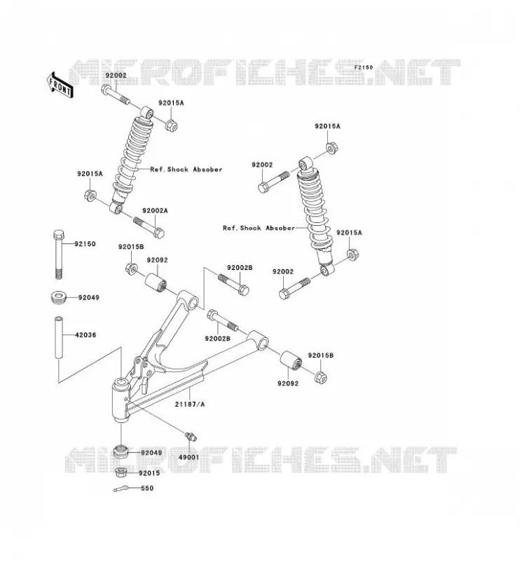 SUSPENSION Kawasaki SSV 300 no_year MULE 550  KAF300-C4