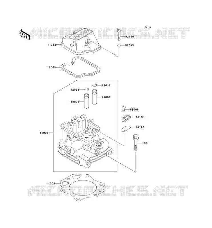 CULASSE Kawasaki SSV 300 2001 MULE 550  KAF300-C5