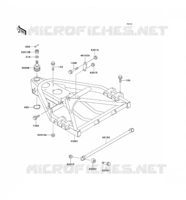 BRAS OSCILLANT Kawasaki SSV 300 no_year MULE 550  KAF300-C5