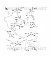 PEDALE DE FREIN/LEVIER ACCELERATEUR pour Kawasaki MULE 550 no_year