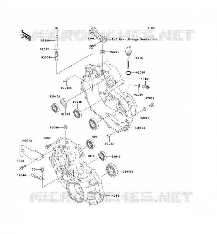 PONT Kawasaki SSV 300 2003 MULE 550  KAF300-C6