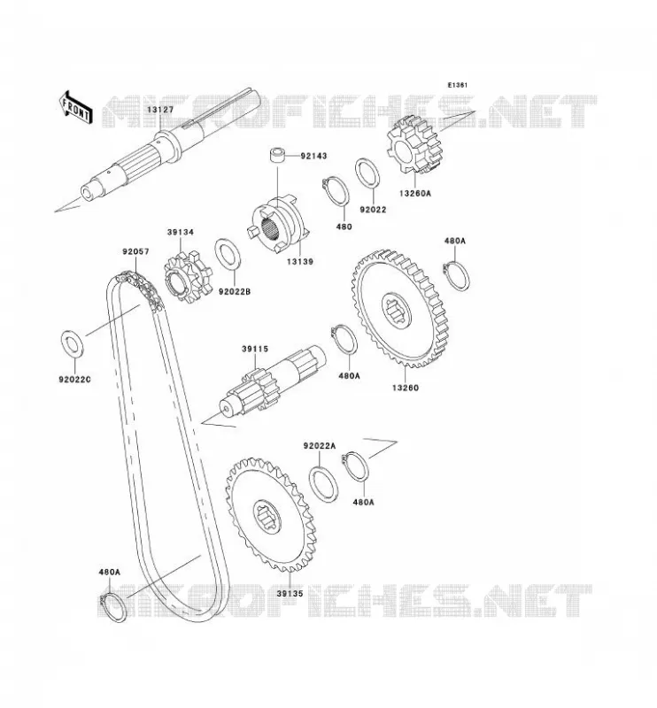 TRANSMISSION Kawasaki SSV 300 2003 MULE 550  KAF300-C6