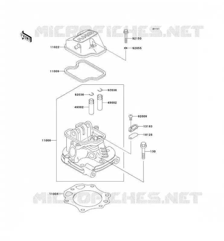 CULASSE Kawasaki SSV 300 2004 MULE 550  KAF300-C7