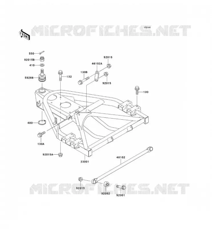 BRAS OSCILLANT Kawasaki SSV 300 no_year MULE 550  KAF300-C7