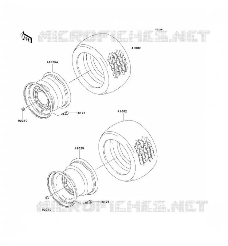ROUE/PNEUS Kawasaki SSV 300 no_year MULE 520  KAF300-D1