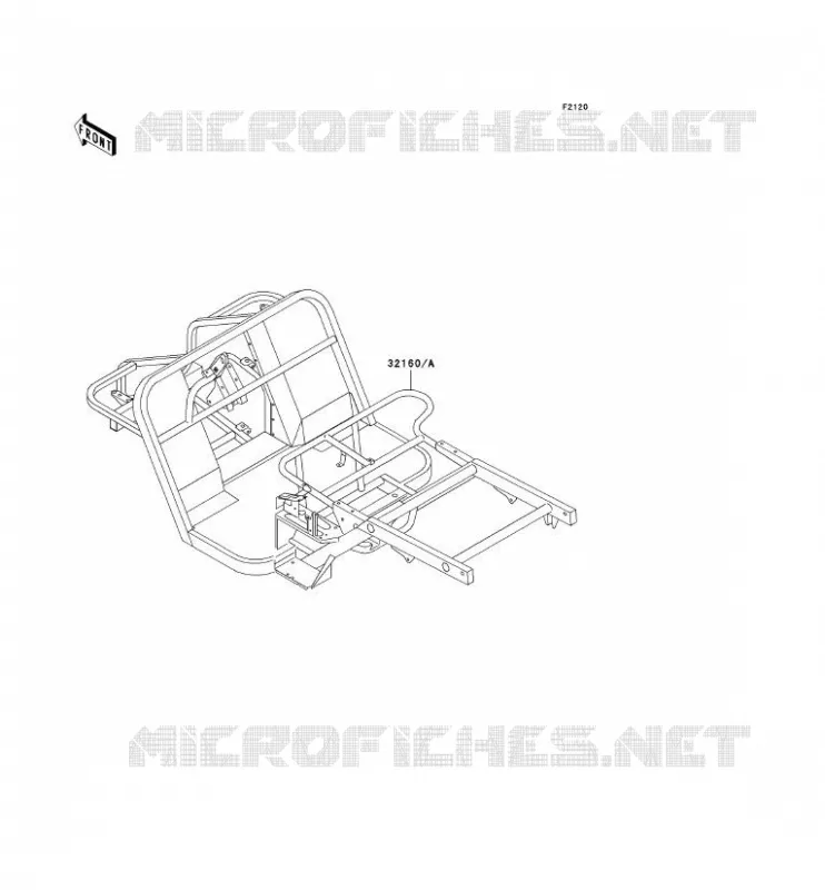 CH&Acirc;SSIS Kawasaki SSV 300 no_year MULE 520  KAF300-D2