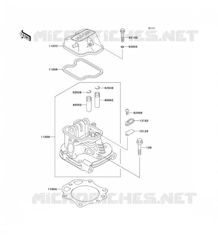 CULASSE Kawasaki SSV 300 no_year MULE 520  KAF300-D2