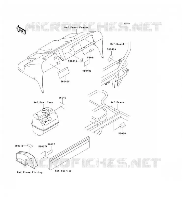 LABEL Kawasaki SSV 300 no_year MULE 520  KAF300-D2