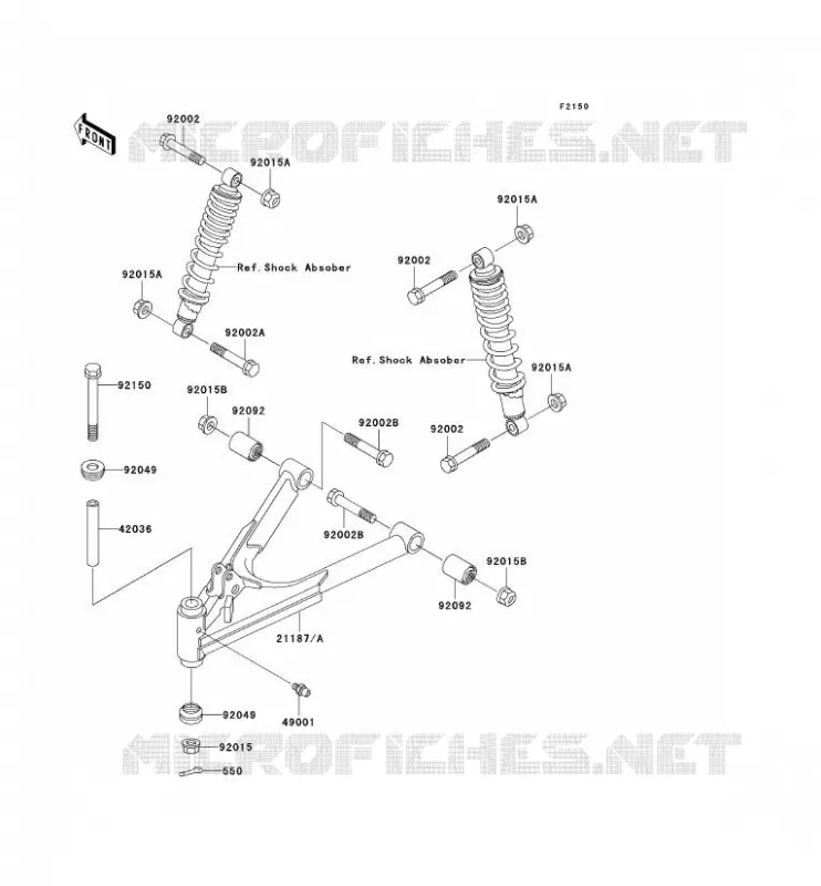 SUSPENSION Kawasaki SSV 300 no_year MULE 520  KAF300-D2