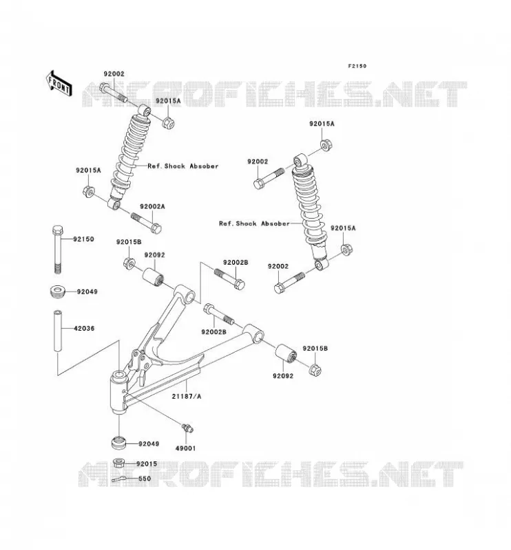 SUSPENSION Kawasaki SSV 300 no_year MULE 520  KAF300-D3