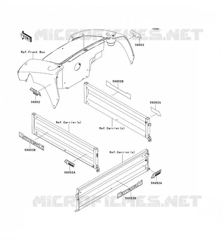 STICKER Kawasaki SSV 400 2006 MULE 610 4X4  KAF400A6F