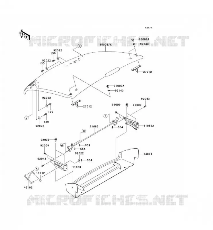GARDE BOUE Kawasaki SSV 400 2007 MULE 610 4X4  KAF400A7F