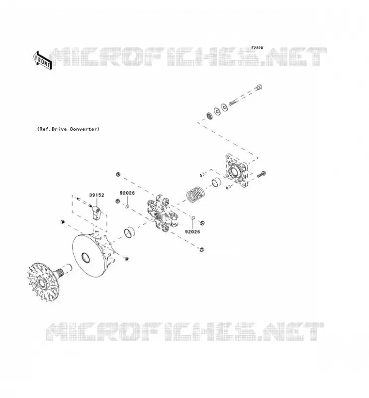 PIECE EN OPTION(MOTEUR) Kawasaki SSV 400 2008 MULE 610 4X4  KAF400A8F
