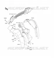 GARDE BOUE AVANT pour Kawasaki MULE 610 4X4 2009