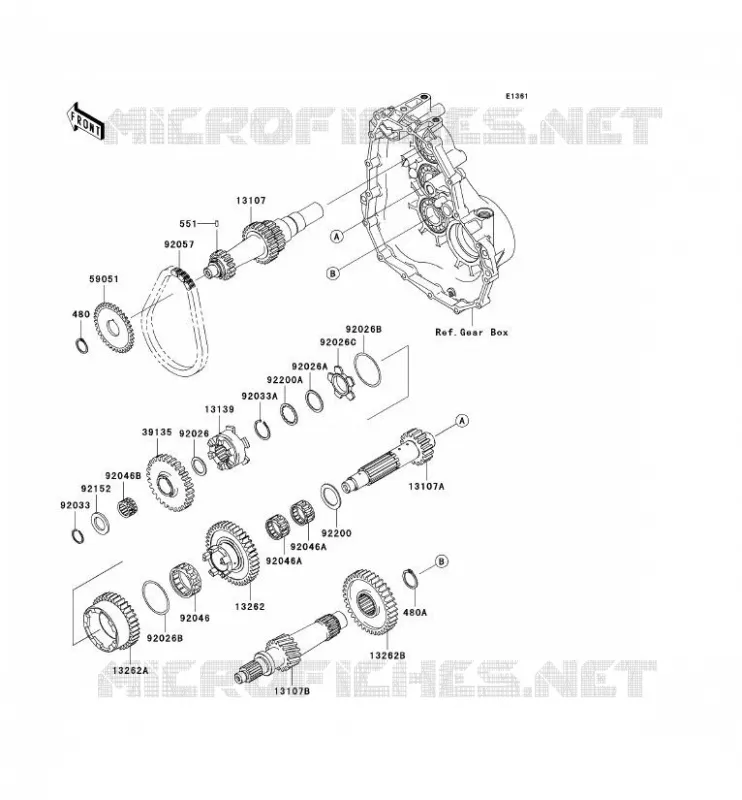 TRANSMISSION Kawasaki SSV 400 2009 MULE 610 4X4  KAF400A9F