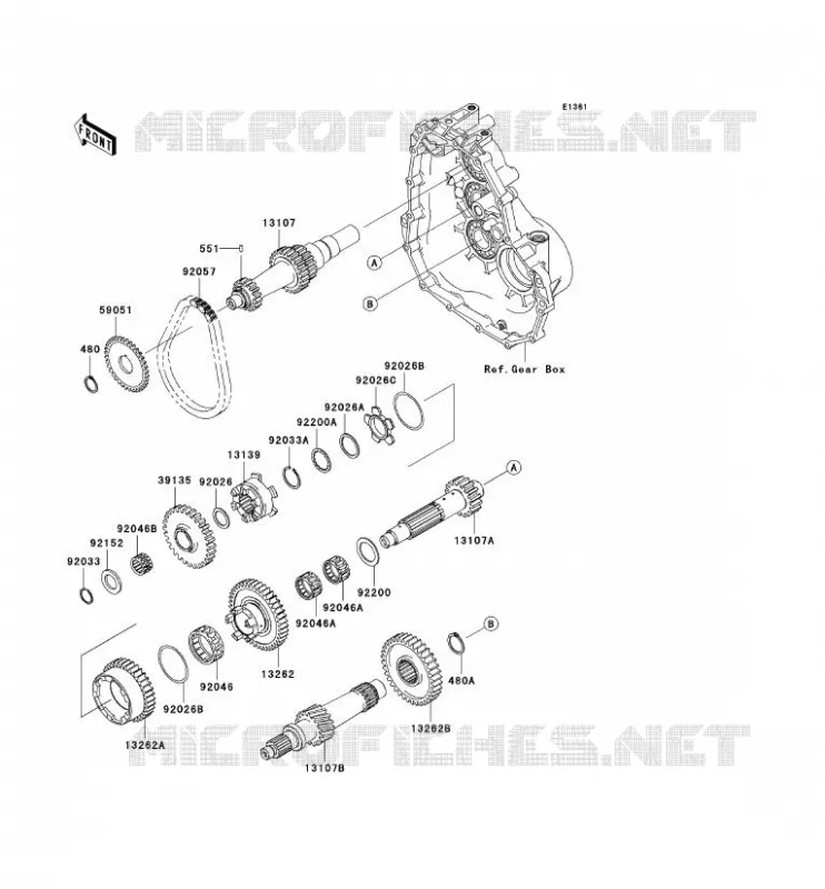 TRANSMISSION Kawasaki SSV 400 2010 MULE 610 4X4  KAF400AAF