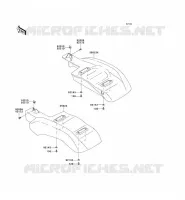 GARDE BOUE ARRI&Egrave;RE pour Kawasaki MULE 610 4X4 2011