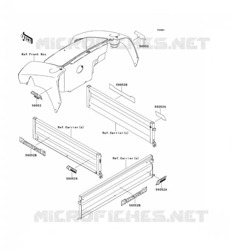 STICKER Kawasaki SSV 400 2011 MULE 610 4X4  KAF400ABF
