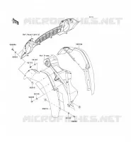 GARDE BOUE AVANT pour Kawasaki MULE 610 4X4 2011