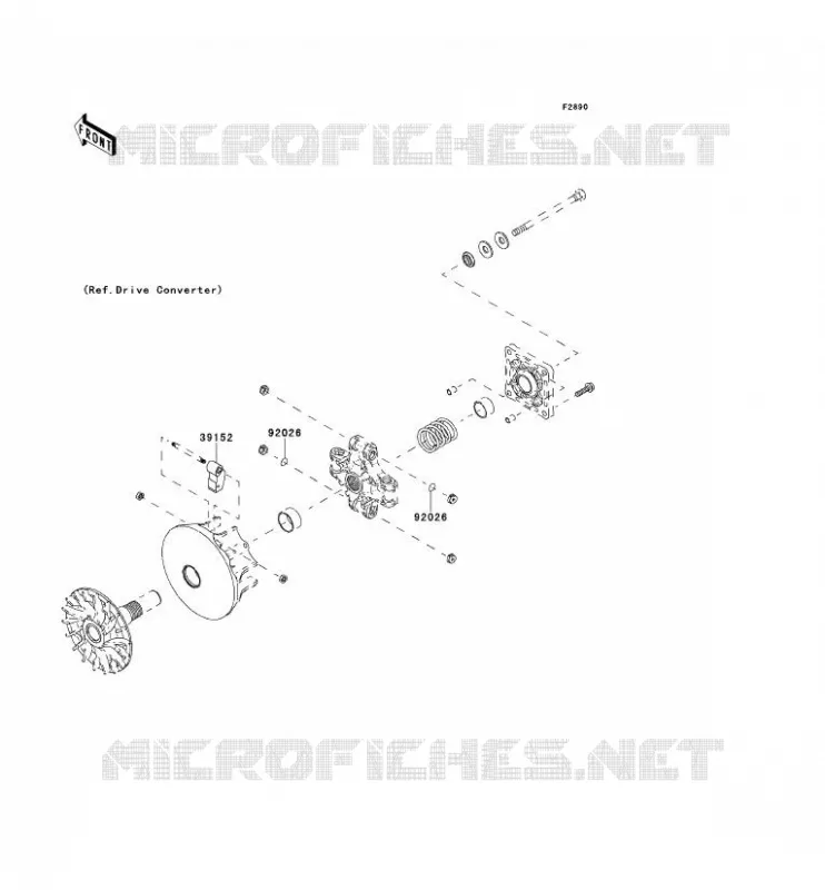 PIECE EN OPTION(MOTEUR) Kawasaki SSV 400 2011 MULE 610 4X4  KAF400ABF