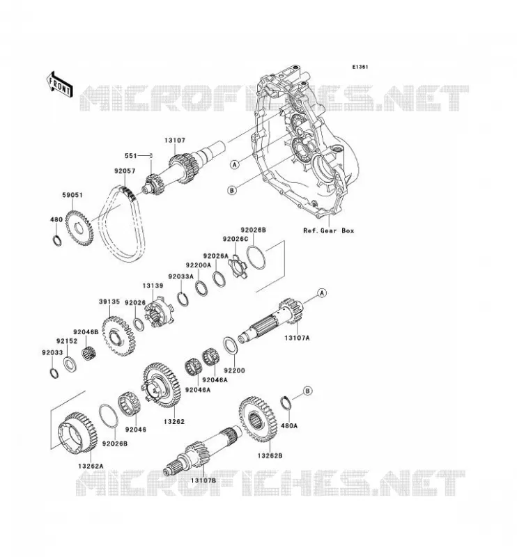 TRANSMISSION Kawasaki SSV 400 2011 MULE 610 4X4  KAF400ABF