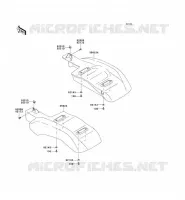 GARDE BOUE ARRI&Egrave;RE pour Kawasaki MULE 610 4X4 2012