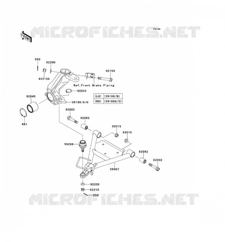 SUSPENSION Kawasaki SSV 400 2012 MULE 610 4X4  KAF400ACF