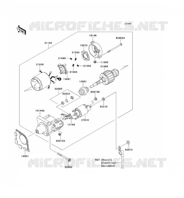 D&Eacute;MARREUR Kawasaki SSV 400 2012 MULE 610 4X4  KAF400ACF