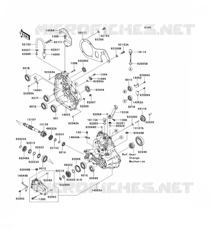 PONT Kawasaki SSV 400 2012 MULE 610 4X4  KAF400ACF