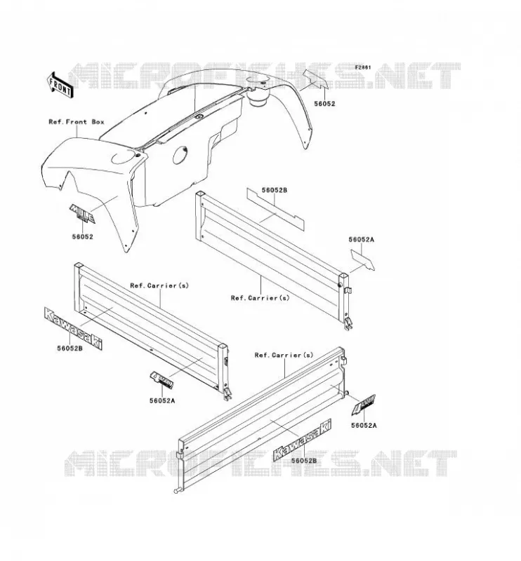 STICKER Kawasaki SSV 400 2012 MULE 610 4X4  KAF400ACF