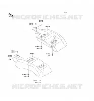 GARDE BOUE ARRI&Egrave;RE pour Kawasaki MULE 610 4X4 2013