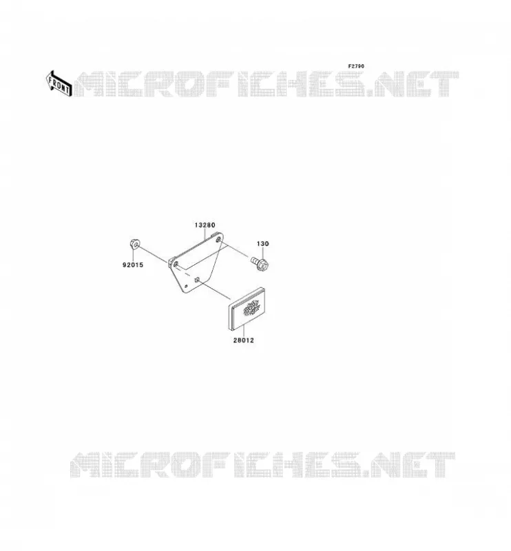 CATADIOPTRES Kawasaki SSV 400 2013 MULE 610 4X4  KAF400ADF