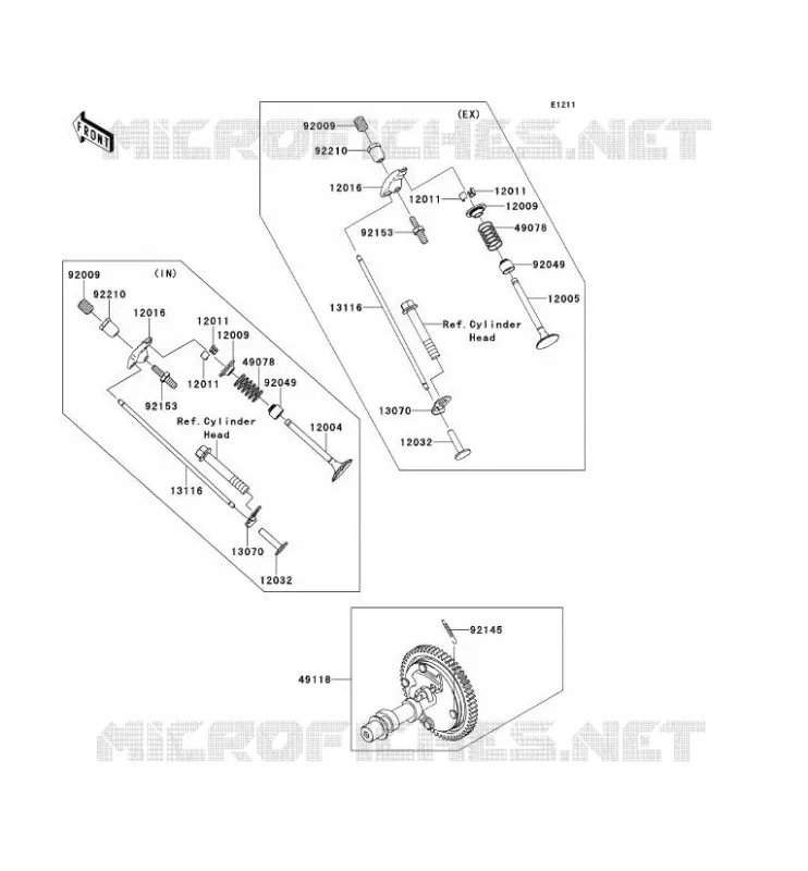 SOUPAPE/ARBRE A CAME Kawasaki SSV 400 2013 MULE 610 4X4  KAF400ADF