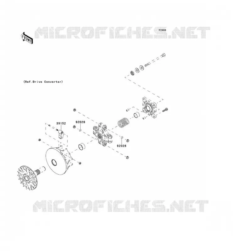 PIECE EN OPTION(MOTEUR) Kawasaki SSV 400 2014 MULE 610 4X4  KAF400AEF