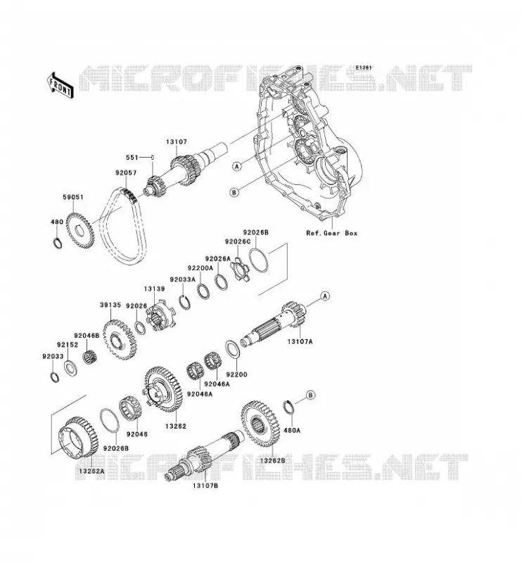 TRANSMISSION Kawasaki SSV 400 2014 MULE 610 4X4  KAF400AEF