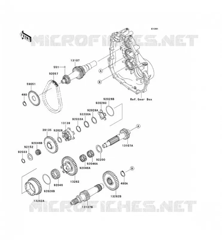 TRANSMISSION Kawasaki SSV 400 2014 MULE 610 4X4  KAF400AEF