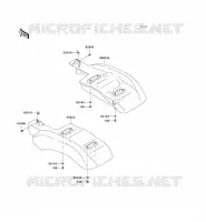 GARDE BOUE ARRI&Egrave;RE pour Kawasaki MULE 600 2005