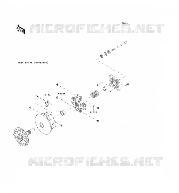 PIECE EN OPTION(MOTEUR) Kawasaki SSV 400 2005 MULE 600  KAF400-B1